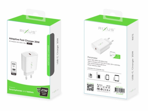 RIXUS RX73 ADAPTIVE FAST CHARGER 20W