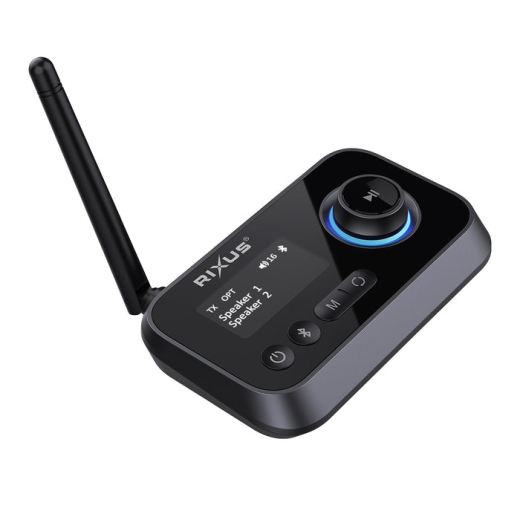 RIXUS RXBT38 DUO BLUETOOTH RECEIVER BLACK