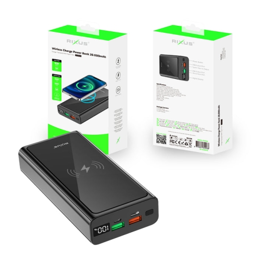 RIXUS RXPB55 PD 22.5W POWERBANK 20.000MAH