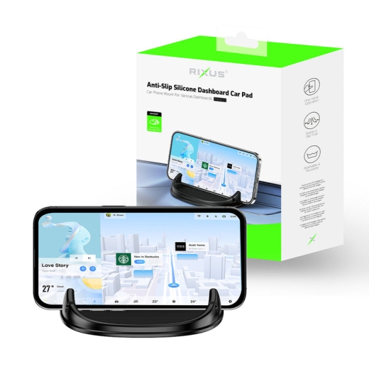 RIXUS RXHM31 SILICONE PHONE HOLDER BLACK