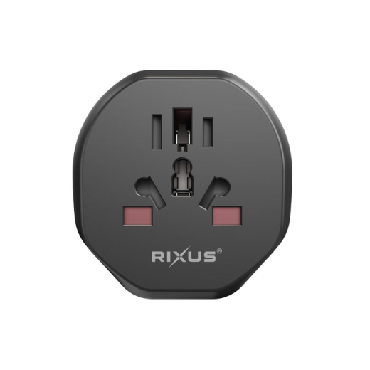 RIXUS RXHC27B EU TRAVEL POWER ADAPTER BLACK