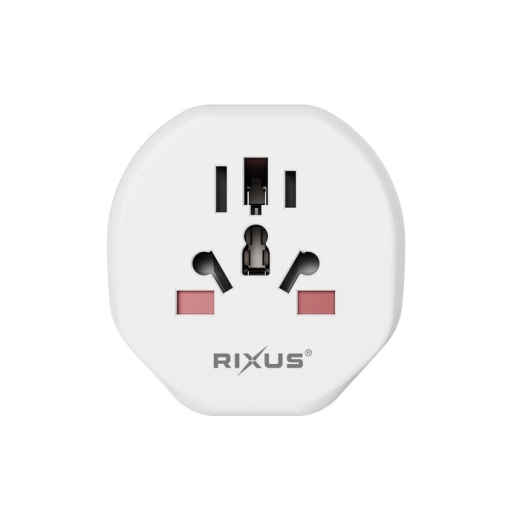 RIXUS RXHC27 EU TRAVEL POWER ADAPTER WHITE