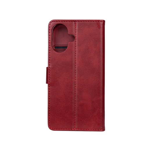 RIXUS BOOKCASE FOR IPHONE 16 DARK RED