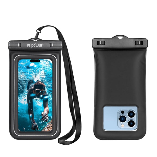 RIXUS RXBG22 SPONGE WATERPROOF PHONE BAG BLACK
