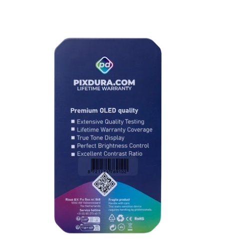 PIXDURA For iPhone 13 Display And Digitizer Soft-OLED Premium (IC Removable)