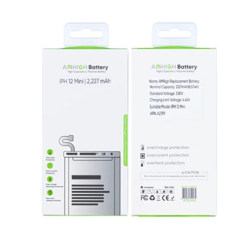 For iPhone 12 Mini Akku Battery with TI-Chip