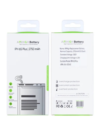 For iPhone 6S Plus Akku Battery with ZY-Chip