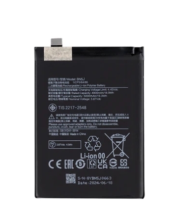 Xiaomi Redmi Note 12 5G (22111317G) Poco X5 (22111317PG), Akku Battery BN5J OEM