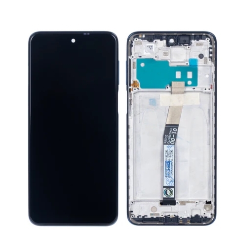 Xiaomi Redmi Note 10 Lite Display lcd And Digitizer With Frame Interstellar Black OEM