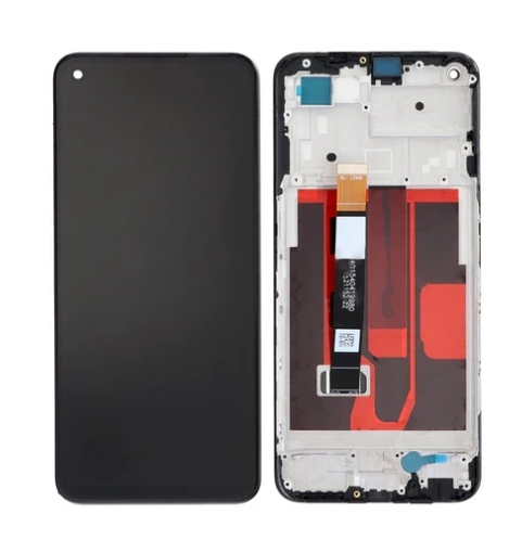 Realme 8 5G RMX3241, Narzo 30 5G RMX3242 Display And Digitizer With Frame Black OEM lcd