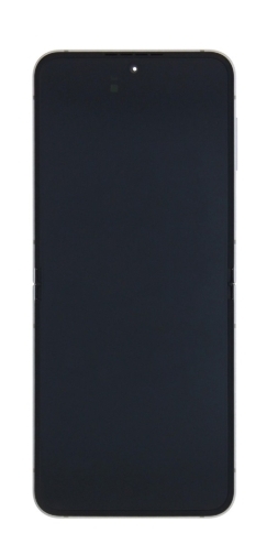 Samsung Galaxy Z Flip6 F741B Display lcd And Digitizer With Frame Silver Shadow Service Pack
