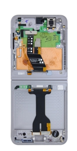 Samsung Galaxy Z Flip6 F741B Display lcd And Digitizer With Frame Silver Shadow Service Pack