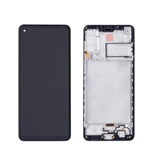 Samsung Galaxy A21s A217F Display LCD And Digitizer With Frame Black Service Pack