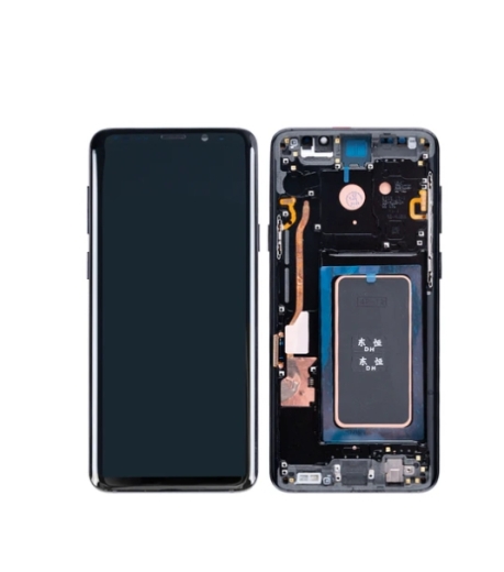 Samsung Galaxy S9 Plus G965F Display LCD And Digitizer With Frame Midnight Black Refurbished