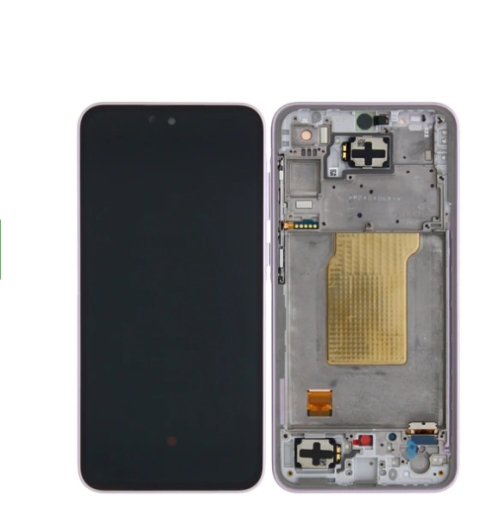 Samsung Galaxy A35 A356B Display LCD And Digitizer With Frame Lilac Service Pack