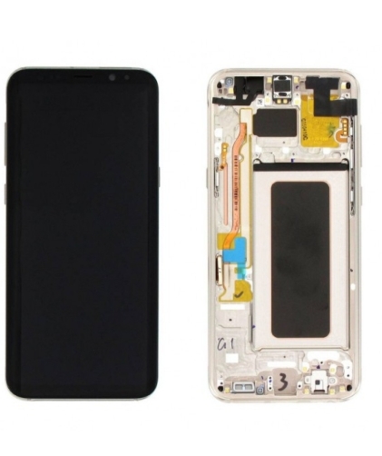 Samsung Galaxy S8 Plus (SM-G955F) Displa lcd y with Digitizer + Frame Service Pack - Gold