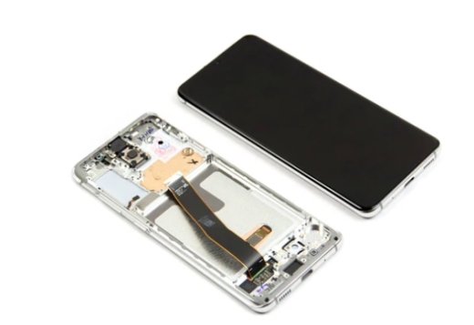 Samsung Galaxy S20 G980F, S20 5G G981F Display lcd And Digitizer With Frame Cloud White Service Pack