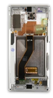 Samsung Galaxy Note 10 Plus N975F Display lcd And Digitizer With Frame Aura White Service Pack