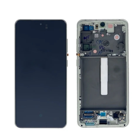 Samsung Galaxy S21 FE G990B Display lcd And Digitizer with Frame Olive Service Pack