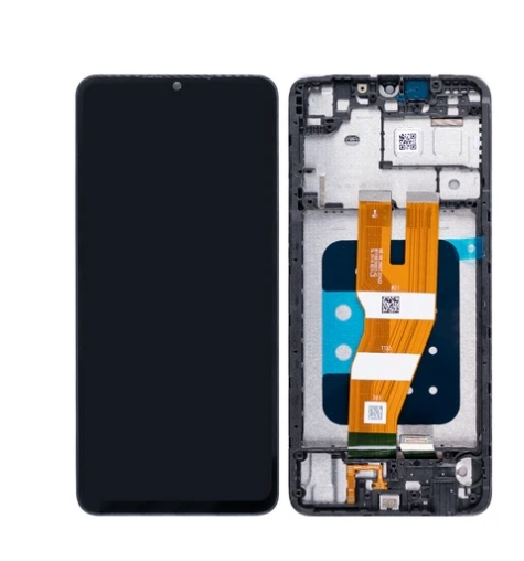 Samsung Galaxy A05 A055F Display lcd And Digitizer With Frame Black Service Pack