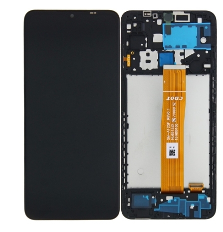 Samsung Galaxy A12 A125F Display And Digitizer With Frame Black Full OEM