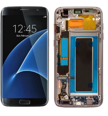 Samsung Galaxy S7 Edge (SM-G935F) Refurbished Display lcd Replacement Glass Refurbished Black