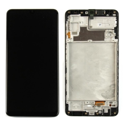 Samsung Galaxy M22 M225F Display And Digitizer With Frame Black Soft-OLED