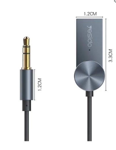 YAU24 YESIDO Audio Kabel 3.5mm AUX to USB Bluetooth Adapter BT Car Audio Receiver