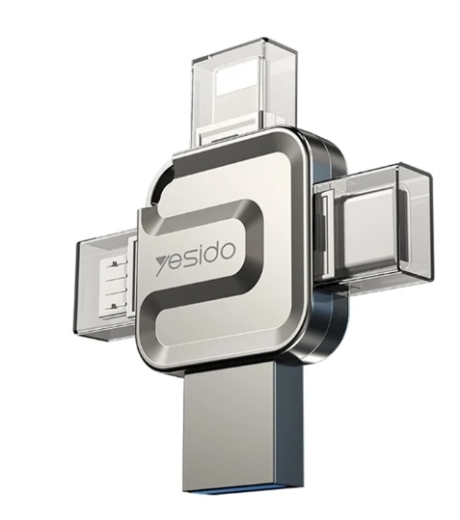 FL15 YESIDO Flash Drive USB Stick 128GB 3in1 Typ C, Lightning und Micro Anschluss