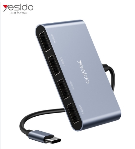 HB13 YESIDO HUB Adapter Typ C und 4x USB Anschluss