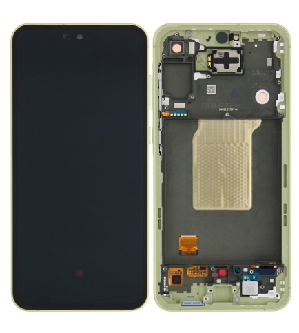 Samsung Galaxy A55 A556B Display lcd And Digitizer With Frame Yellow Pre Assembled