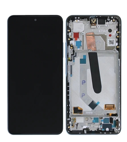 Xiaomi Mi 11x, Mi 11x Pro, Mi 11i Display Lcd And Digitizer With Frame Celestial Silver OEM