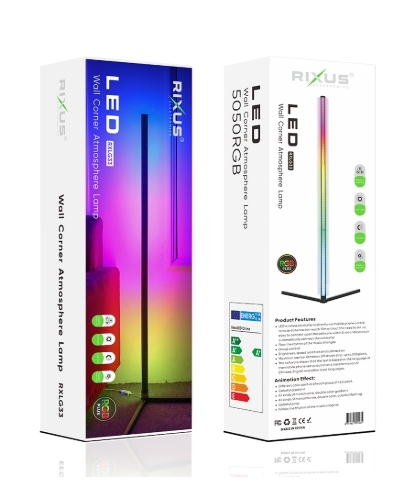 Rixus RXLG33 Wall Corner Atmosphere Led RGB