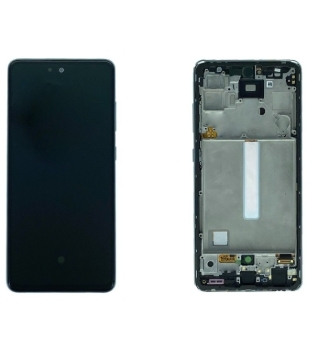 Samsung Galaxy A52 A525F, A52 5G A526B Display lcd And Digitizer With Frame Awesome White Service Pack