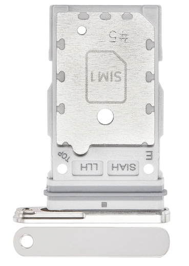 Samsung Galaxy S23 Ultra S918B Sim And SD Card Holder Cream+ Black