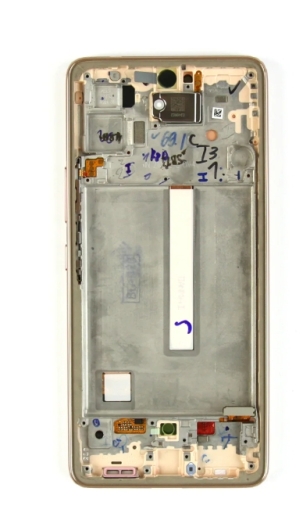 Samsung Galaxy A53 5G A536B Display lcd And Digitizer With Frame Peach Service Pack Gold