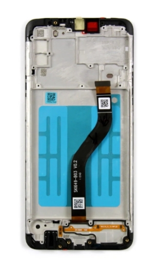 Samsung Galaxy A20s A207F Display lcd And Digitizer With Frame Black Service Pack