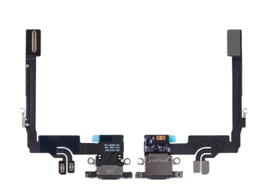 For iPhone 16 Pro System Charging Board ladebusche Black Titanium