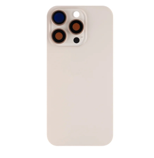 For iPhone 16 Pro Extra Glass, Akkudekel With NFC, Enlarged Camera Frame Desert Titanium