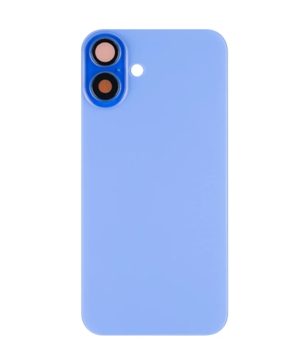 For iPhone 16 Plus Extra Glass, Akkudekel With NFC, Enlarged Camera Frame Ultramarine