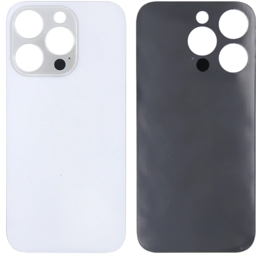 For iPhone 14 Pro Max Extra Glass, Akkudekel Silver