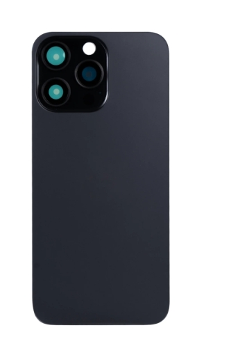 For iPhone 15 Pro Max Extra Glass With Enlarged Camera Frame Black Titanium Compatible