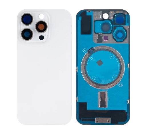 iPhone 16 Pro Extra Glass Without NFC, Enlarged Camera Frame White Titanium