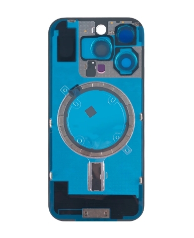 iPhone 16 Pro Extra Glass Akkudeckel Without NFC, Enlarged Camera Frame Black Titanium