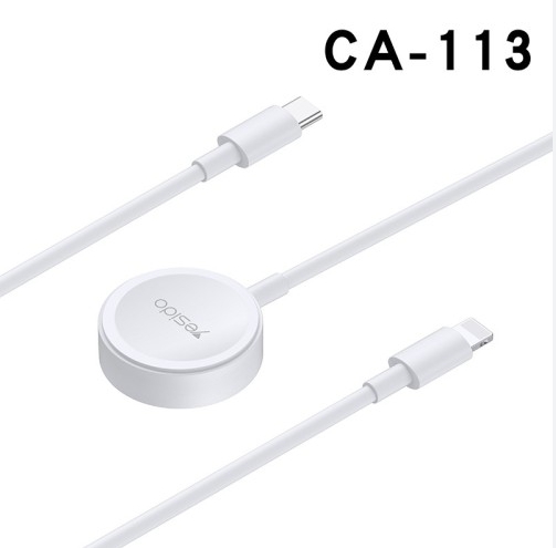 CA113 YESIDO 2in1 Magnetischer Kabel für Apple Watch mit Lightning und Typ C Anschluss