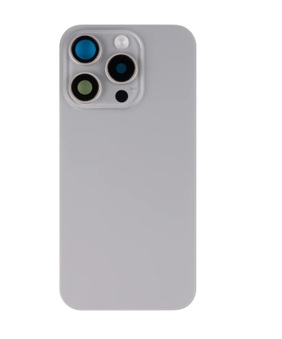 iPhone 15 Pro Extra Glass With NFC, Enlarged Camera Frame Natural Titanium Akkudeckel