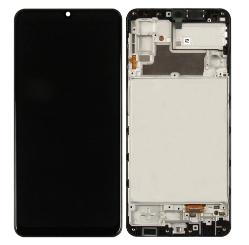 Samsung Galaxy M32 M325F Display lcd And Digitizer With Frame Black Service Pack