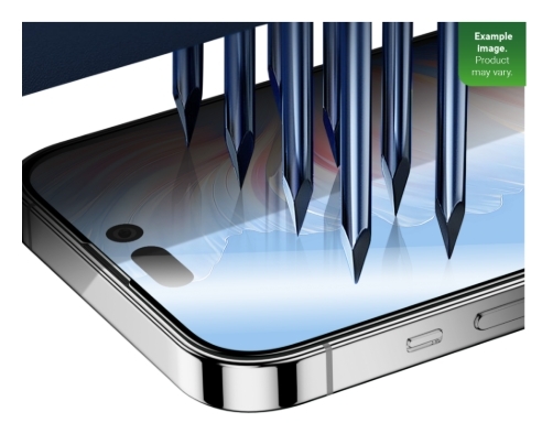 Rixus Clear HD Full Curved Edge Tempered Glass For iPhone 15 Pro