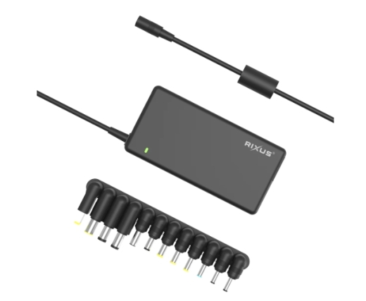 Rixus RXLC09 Universal Ac Laptop Charger Power Adapter Replacement Black