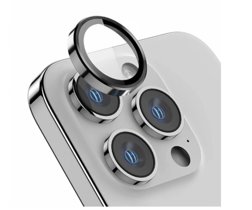 Rixus Metal Shield Camera Tempered Glass For iPhone 17 Pro,17 Pro Max Blue